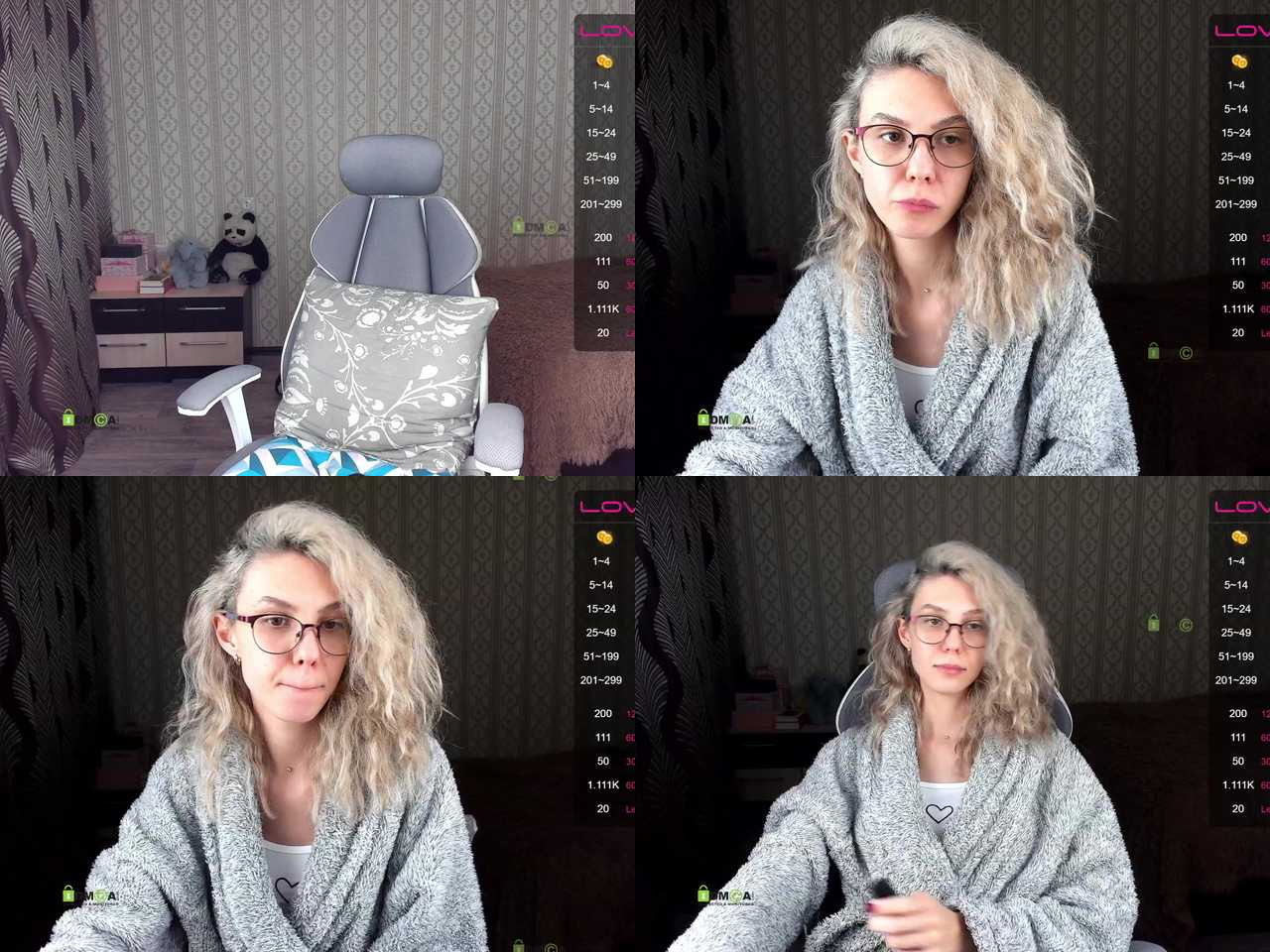 Cam Model _EVA_ Russian King Of The Room Teasing Female Masturbation